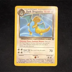 Pokemon TCG Dark Dragonite Team Rocket Unlimited Card 22/82 - Image 1
