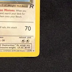 Pokemon TCG Dark Dragonite Team Rocket Unlimited Card 22/82 - Image 4