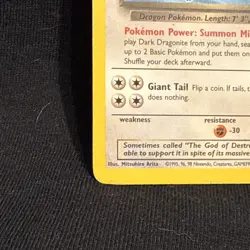Pokemon TCG Dark Dragonite Team Rocket Unlimited Card 22/82 - Image 5