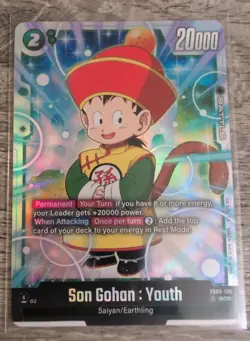 SCR Rare Dragon Ball Super Fusion World Son Gohan Youth FB03139 Alt Art Card CCG - Image 1