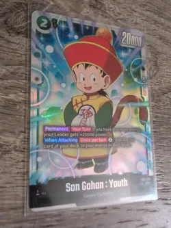 SCR Rare Dragon Ball Super Fusion World Son Gohan Youth FB03139 Alt Art Card CCG - Image 3