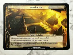 Astral Arena - MTG Magic Oversized Planechase 2012 Plane Card 3.5x5" - LP / MP - Image 1