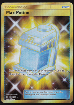 Max Potion 164/145 Guardians Rising Secret Rare Holo Pokemon Card TCG 2017 NM - Image 1