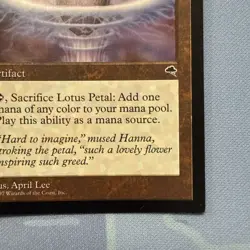 Lotus Petal - Tempest - Magic The Gathering - Vintage 1997 - Image 4