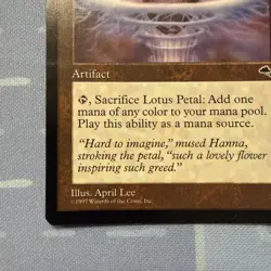 Lotus Petal - Tempest - Magic The Gathering - Vintage 1997 - Image 5