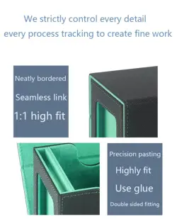 Commander Double Deck box Case Black/Blue TCG Cards Storage MTG - Image 2