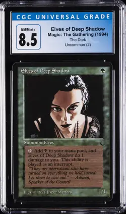 1994 MTG THE DARK ELVES OF DEEP SHADOW CGC 8.5 - Image 1