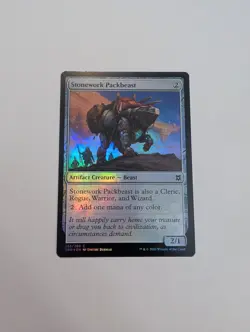 MTG - Stonework Packbeast (Foil) - Zendikar Rising NM/M Condition - Image 1