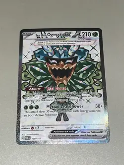 Pokemon TCG Card Teal Mask Ogerpon EX 190/167 Twilight Masquerade Full Art - Image 5
