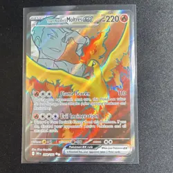 Pokemon Team Rocket's Moltres EX 208/182 Destined Rivals Holo Ultra Rare 220 HP - Image 1