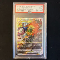 2022 Pokemon Charizard Full Art Ultra Premium Collection VSTAR SWSW262 PSA 9 - Image 1