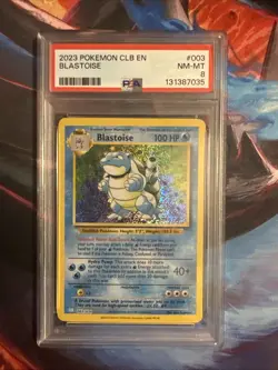 2023 POKEMON CLB EN #003 BLASTOISE PSA 8 MINT CLASSIC - Image 1