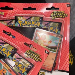 Pokemon Ascended Heroes Tech Sticker Collection Charmander x4 - Image 2