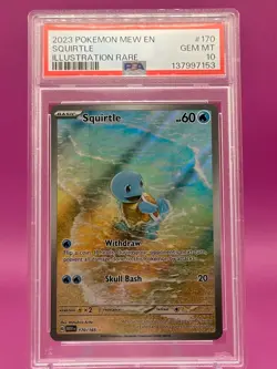 2023 Pokemon SV 151 Squirtle #170/165 PSA 10 - Image 2