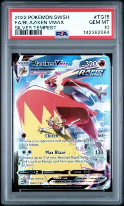 Pokemon Blaziken VMAX TG15/TG30 Swsh12: Sword & Shield - Silver Tempest PSA 10 - Image 1