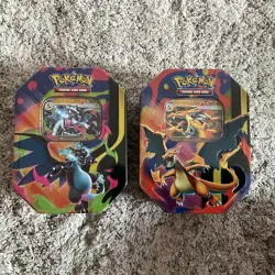 2 X Pokemon TCG: Mega Charizard Tins X and Y set | Brand New And Sealed - Image 1