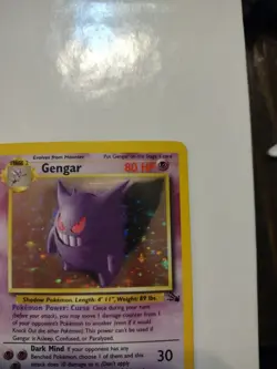 Pokemon TCG Gengar Fossil Holo Rare 5/62 - Image 3