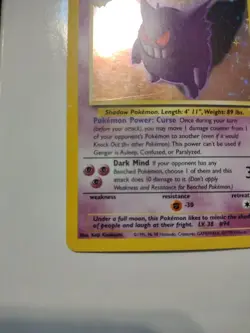 Pokemon TCG Gengar Fossil Holo Rare 5/62 - Image 4