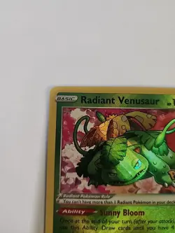 Radiant Venusaur 004/078 Pokemon GO Radiant Rare NM - Image 2