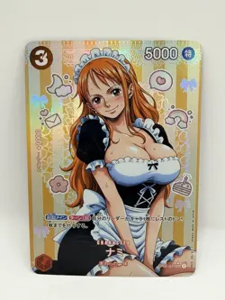 One Piece Goddess Nami #2 Housemaid Special Doujin Kawaii Holo Art Card - Image 1