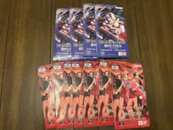 One Piece sleeved booster pack LOT - EB-03 and OP14-04 - Image 1