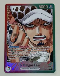 Trafalgar Law OP01-002 Alt Art Beta Pre Errata - Romance Dawn Leader NM - Image 2