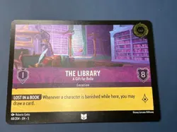 1x FOIL THE LIBRARY A GIFT FOR BELLE - SHimmering SKies - Disney Lorcana TCG - Image 1