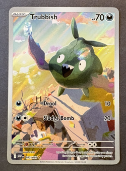 Trubbish 140/086 Illustration Rare Holo White Flare Pokemon Trading Card - Image 1