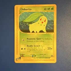 Pokemon TCG Expedition Chikorita Card 99/165 Common - Image 1