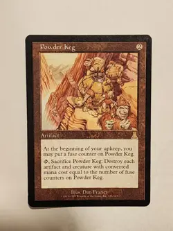 MTG English Magic Card LP Light Play POWDER KEG Urza's Destiny - Image 1
