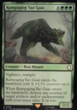 Rampaging Yao Guai - Universes Beyond: Fallout: #82, MTG Nm R238 - Image 1