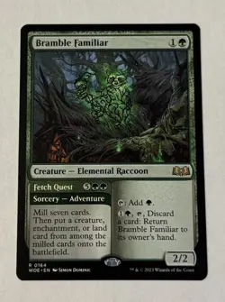 MTG Bramble Familiar Fetch Quest - Wilds of Eldraine NM - Image 1