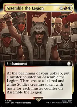 Assemble the Legion Extended Art Regular - Fallout MTG-NM - Image 1