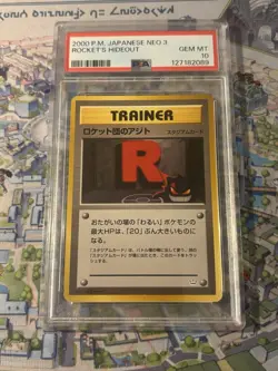 2000 Pokemon Neo 3 Rocket’s Hideout PSA 10 Gem 💎 Mint Cert# 127182089 - Image 1