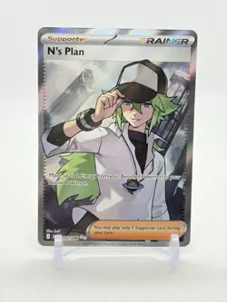 N’s Plan 163/086 ULTRA RARE FULL ART Pokemon S&V BLACK BOLT ENGLISH - Image 1