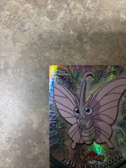 2000 Pokemon Topps Chrome Series 1 #49 Venomoth Spectra Chrome Near Mint - Image 2