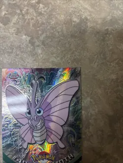 2000 Pokemon Topps Chrome Series 1 #49 Venomoth Spectra Chrome Near Mint - Image 3