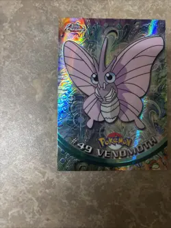 2000 Pokemon Topps Chrome Series 1 #49 Venomoth Spectra Chrome Near Mint - Image 5