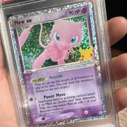 2021 Pokemon Celebrations Classic Collection Mew ex 88/92 Holo EX PSA 9 - Image 3