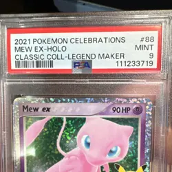 2021 Pokemon Celebrations Classic Collection Mew ex 88/92 Holo EX PSA 9 - Image 4