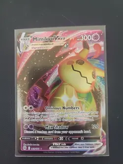 Pokemon TCG Mimikyu VMAX Brilliant Stars 069/172 Holo Ultra Rare - Image 1