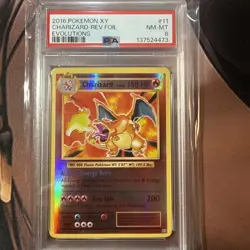 Pokemon XY Evolutions Charizard Reverse Holo PSA 8 #11/108 - Image 1
