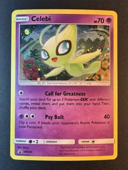 Celebi SM224 - Black Star Promo Cosmos Holo - Pokemon TCG - NM - Image 3