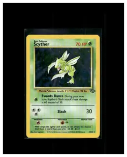 1999 Pokemon TCG Jungle Scyther Holo Rare 10/64 - Image 1