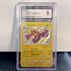 2021 Pokemon Sword and Shield Shining Fates Toxtricity Shiny Vault Holo CGC 9 - Image 1