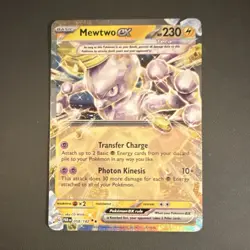 Pokemon Mewtwo ex 058/182 SV04: Paradox Rift Basic HP230 Holo - Image 1