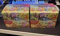 Pokemon Prismatic Evolutions Mini Tins x8 Full Set Display Case New & Sealed x2 - Image 1