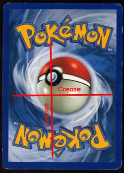 Flareon 3/64- Jungle Unlimited Pokemon Card Holo- POOR! Damaged with Crease - Image 2