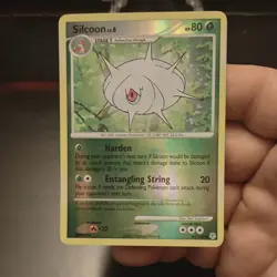 Pokemon Silcoon 63/130 Diamond & Pearl Holo Stage 1 Pokemon Card 80 HP English - Image 1