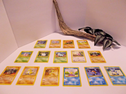 Pokemon Card Lot of 15 Cards Gligar, Graveler, Sandshrew, Wartortle - Lot #61 - Image 1